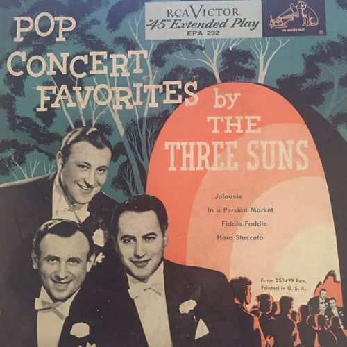 The Three Suns - Pop Concert Favorites by The Three Suns - RCA Victor - EPA 292 - 7", EP 1210312282