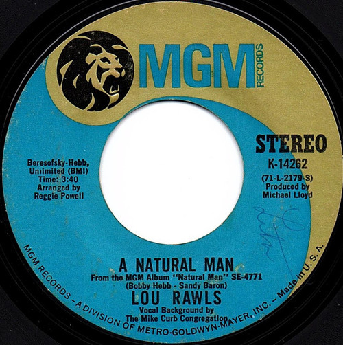 Lou Rawls - A Natural Man / You Can't Hold On (7", Single, Styrene, Mon)