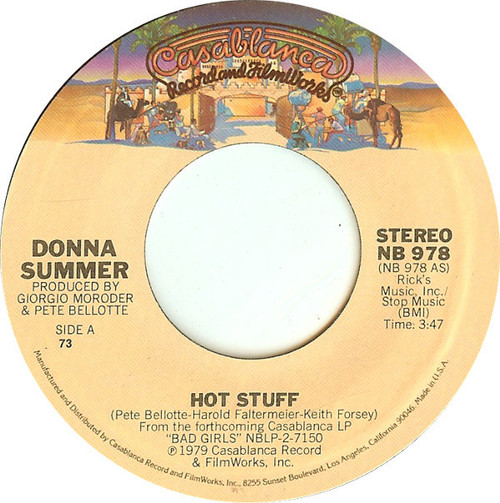 Donna Summer - Hot Stuff (7", Single, 73 )