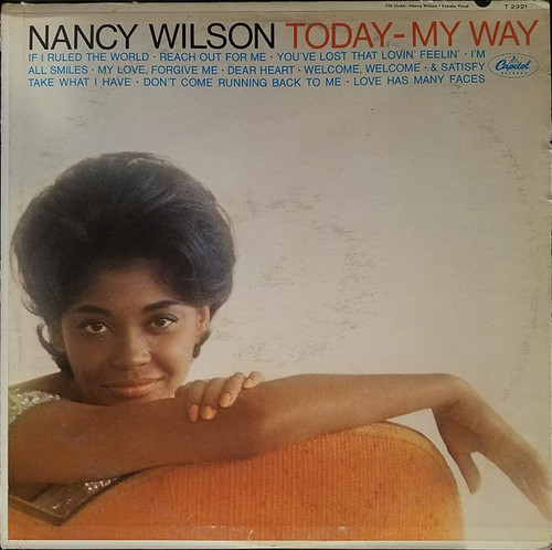 Nancy Wilson - Today - My Way - Capitol Records - T 2321 - LP, Album, Mono 1216073895