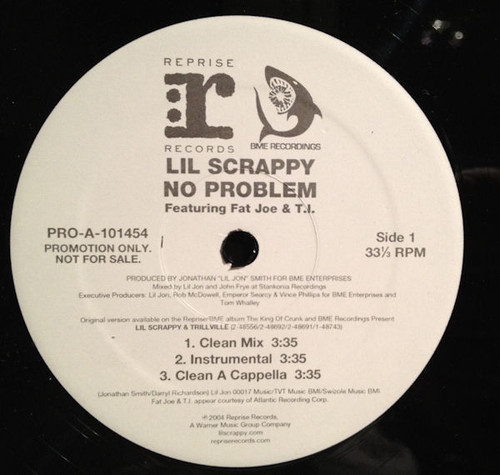 Lil Scrappy* - (More Problems...) No Problem (Remix) (12", Promo)