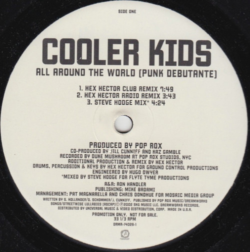 Cooler Kids - All Around The World (Punk Debutante) - DreamWorks Records - DRMR-14029-1 - 12", Promo 1218634110