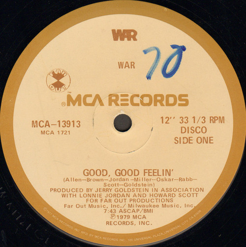 War - Good, Good Feelin' / Galaxy - MCA Records, Far Out - MCA-13913 - 12" 1218784443