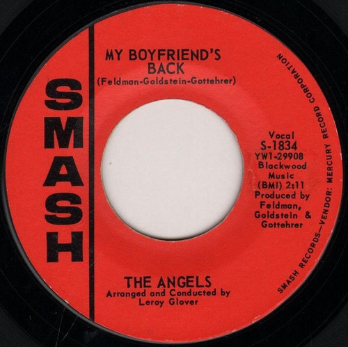 The Angels (3) - My Boyfriend's Back - Smash Records (4) - S-1834 - 7", Single 1222376037