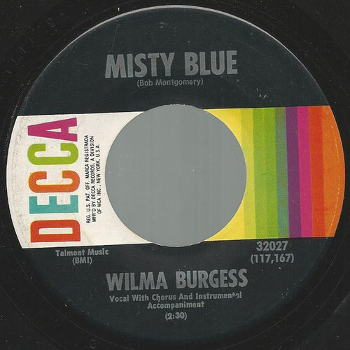 Wilma Burgess - Misty Blue (7", Single, Pin)
