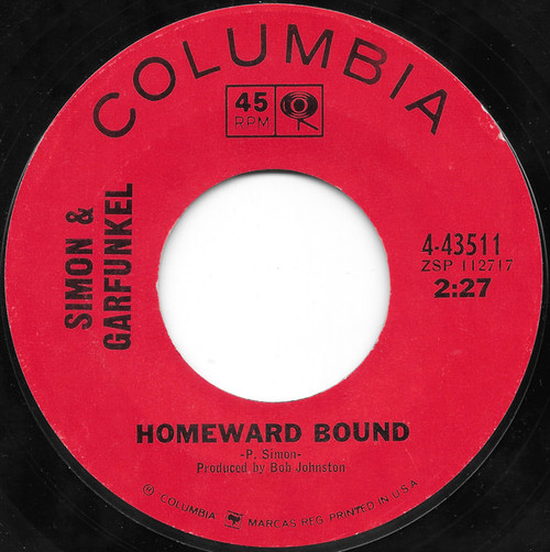 Simon & Garfunkel - Homeward Bound - Columbia - 4-43511 - 7", Styrene, Ter 1222681542