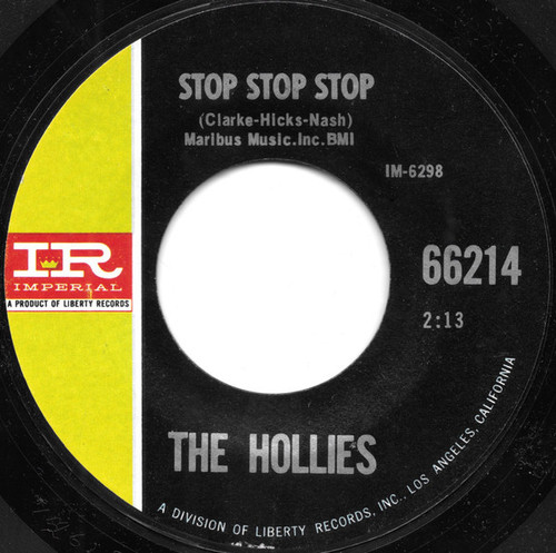 The Hollies - Stop Stop Stop - Imperial - 66214 - 7", Single 1222686024