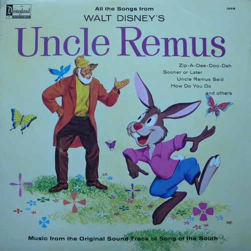 Various - All The Songs From Walt Disney's Uncle Remus - Music From The Original Sound Track Of` "Song Of The South" (LP, Album, RE)