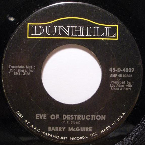 Barry McGuire - Eve Of Destruction (7", Single)