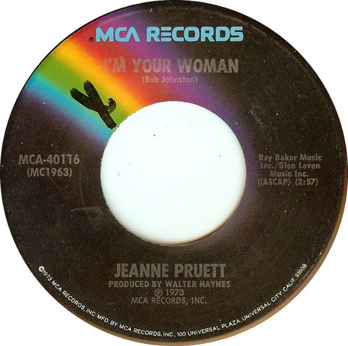 Jeanne Pruett - I'm Your Woman - MCA Records - MCA-40116 - 7", Pin 1234663680