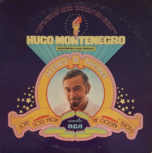 Hugo Montenegro - Scenes & Themes (Love Licks From The Golden Flicks) (LP, Album, Quad)