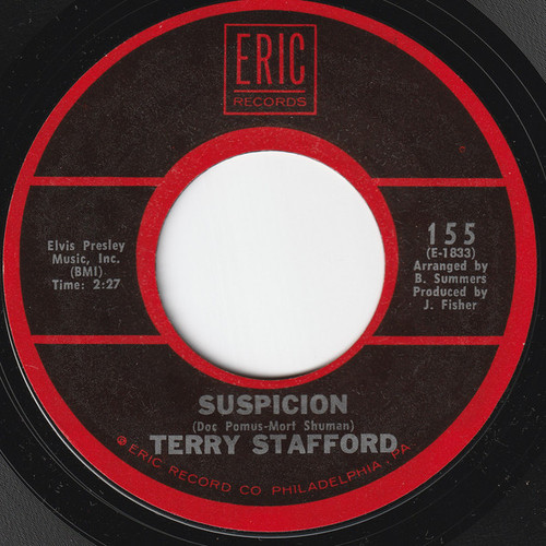 Terry Stafford - Suspicion  (7", Single)