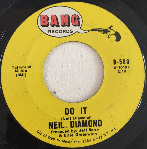 Neil Diamond - Do It / Hanky Panky - Bang Records - B-580 - 7", Single 1238493075