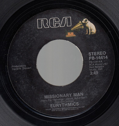 Eurythmics - Missionary Man - RCA - PB-14414 - 7", Single, Styrene, Ind 1238495310