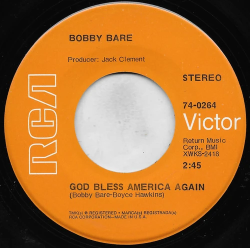 Bobby Bare - God Bless America Again (7", Single, Hol)