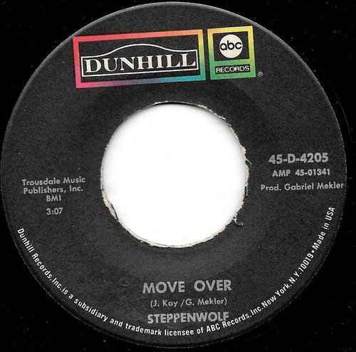 Steppenwolf - Move Over / Power Play (7")