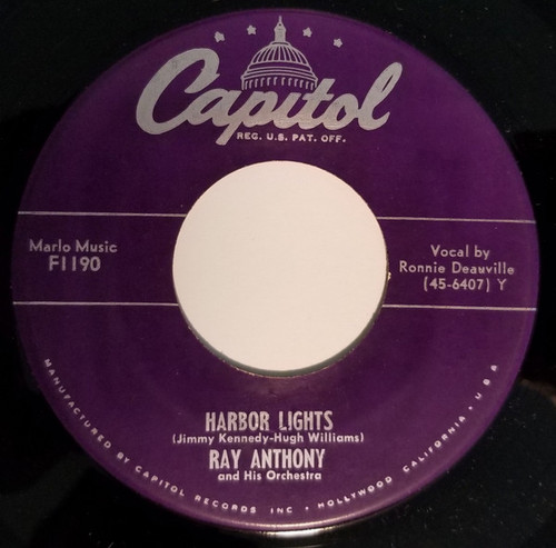 Ray Anthony And His Orchestra* - Harbor Lights / Nevertheless (I'm In Love With You) (7")