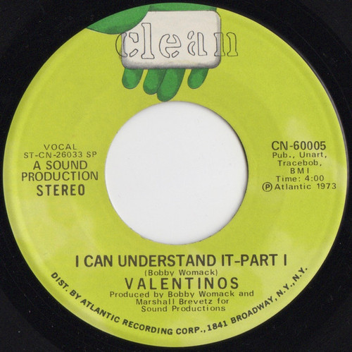 Valentinos - I Can Understand It - Clean - CN-60005 - 7" 1240355466
