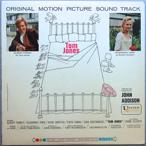 John Addison - Tom Jones (Original Motion Picture Sound Track) (LP, Mono)