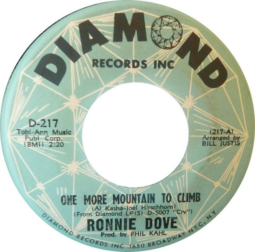 Ronnie Dove - One More Mountain To Climb - Diamond Records Inc - D-217 - 7", Single 1245904332