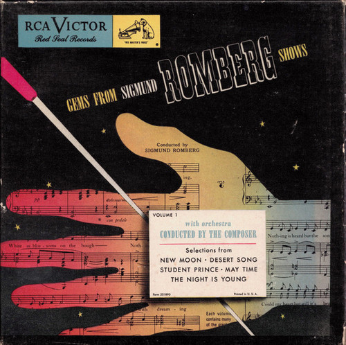 Sigmund Romberg And His Orchestra - Gems From Sigmund Romberg Shows, Volume 1 - RCA Victor Red Seal - WMO 1051 - 4x7", Album, Red + Box 1245959976