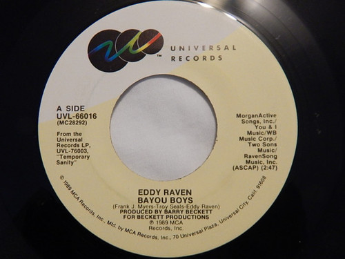 Eddy Raven - Bayou Boys / Angel Fire (7", Single)