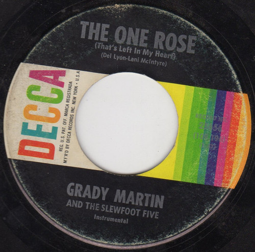 Grady Martin And The Slew Foot Five - The One Rose - Decca - 25656 - 7", Single, Pin 1245967917