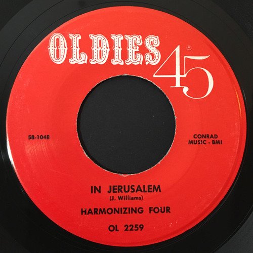 The Harmonizing Four - In Jerusalem - Oldies 45 - OL 2259 - 7", RE 1246612701