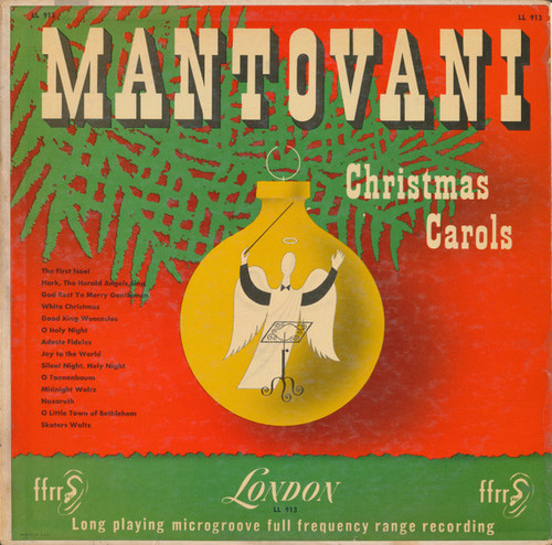 Mantovani And His Orchestra - Christmas Carols - London Records, London Records - LL 913, LL.913 - LP, Album, Mono 1246847631