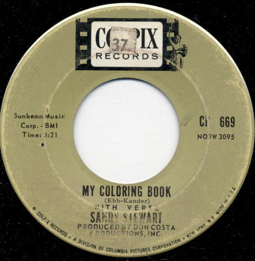 Sandy Stewart (2) - My Coloring Book - Colpix Records - CP 669 - 7" 1248058749
