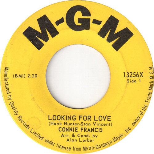 Connie Francis - Looking For Love / This Is My Happiest Moment (7", Single)