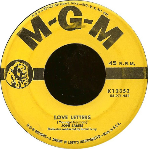 Joni James - Love Letters (7")