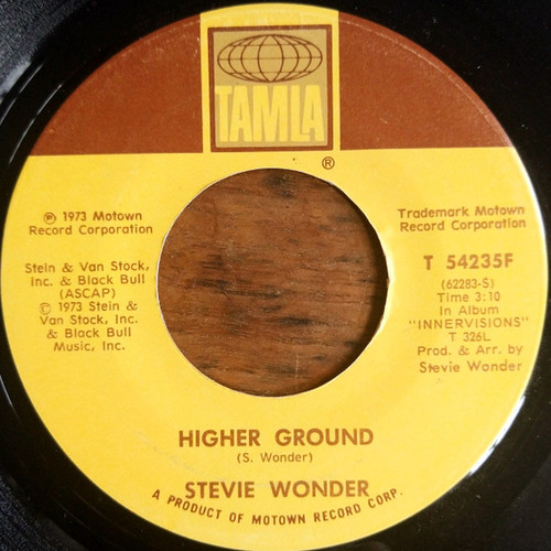 Stevie Wonder - Higher Ground - Tamla - T 54235F - 7", Single, Pla 1248186426