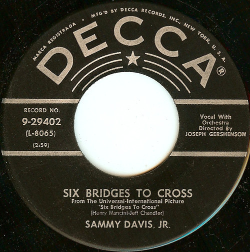 Sammy Davis Jr. - Six Bridges To Cross / All Of You (7")