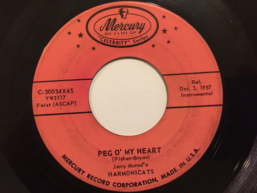 Jerry Murad's Harmonicats - Peg O' My Heart / Charmaine (7", Single)