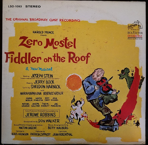 Various - Zero Mostel In Fiddler On The Roof (The Original Broadway Cast Recording) - RCA Victor - LSO-1093 - LP, Album, Hol 1250690937