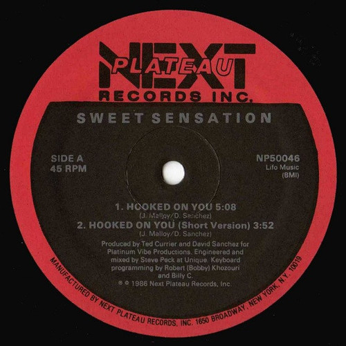 Sweet Sensation - Hooked On You (12")