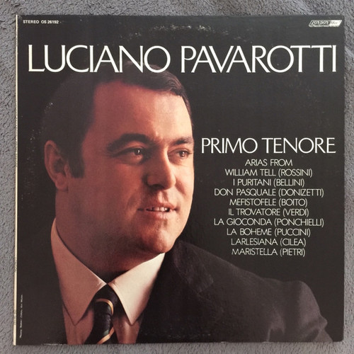 Luciano Pavarotti - Primo Tenore - London Records - OS 26192 - LP, RE 1273081035