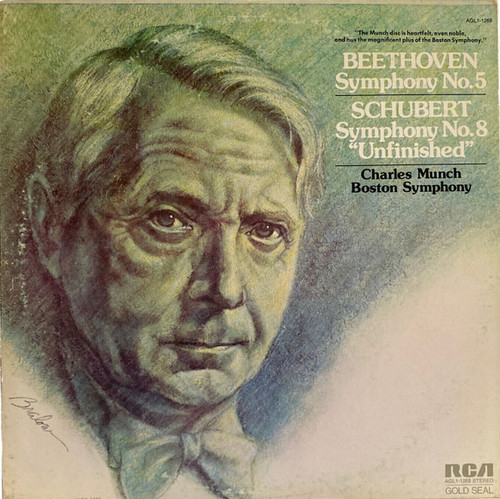Charles Munch, Boston Symphony Orchestra - Beethoven Symphony No. 5 Schubert Symphony No. 8 "Unfinished" - RCA Gold Seal - AGL1-1268 - LP, RP 1284582594