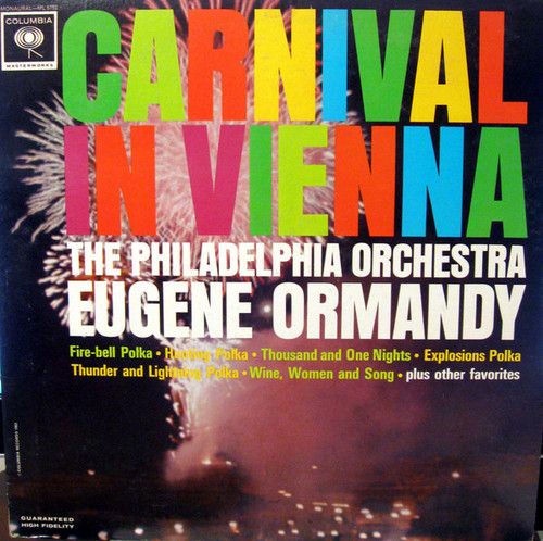 Eugene Ormandy, The Philadelphia Orchestra - Carnival In Vienna (LP, Mon)