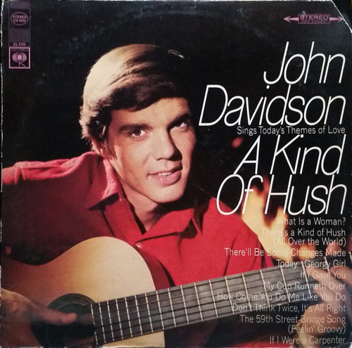 John Davidson - A Kind Of Hush - Columbia - CS 9534 - LP, Album, Pit 1287254778