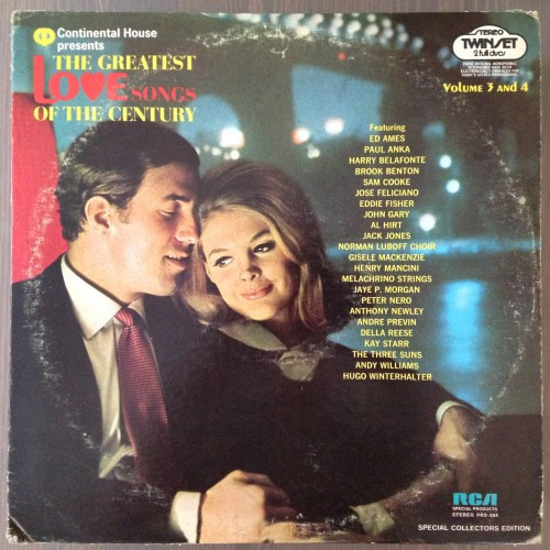 Various - The Greatest Love Songs Of The Century Volume 3 And 4 (2xLP, Comp)