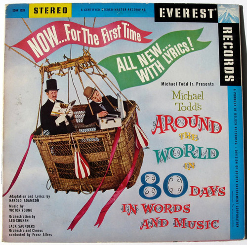 Jack Saunders Orchestra And Chorus* - Around The World In Eighty Days In Words And Music (LP, Album)