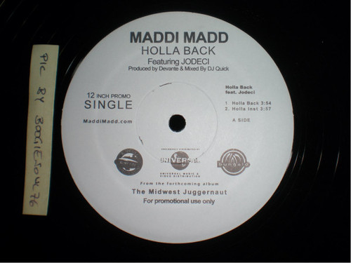 Maddi Madd - Holla Back / Thatz Whatz Up - Bungalo Records - none - 12", Single, Promo 1355259130