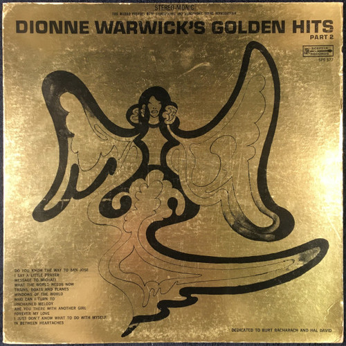 Dionne Warwick - Dionne Warwick's Golden Hits, Part 2 (LP, Comp, Club)