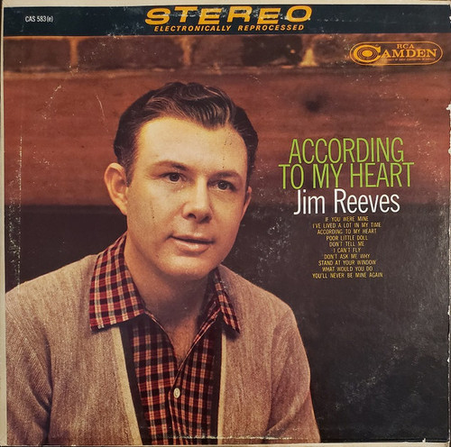 Jim Reeves - According To My Heart (LP, Album, RE, Ind)