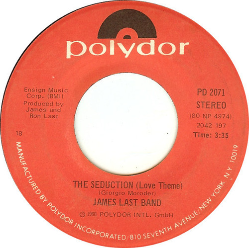 The James Last Band - The Seduction (Love Theme) / Night Drive - Polydor - PD 2071 - 7", 18  1408510312