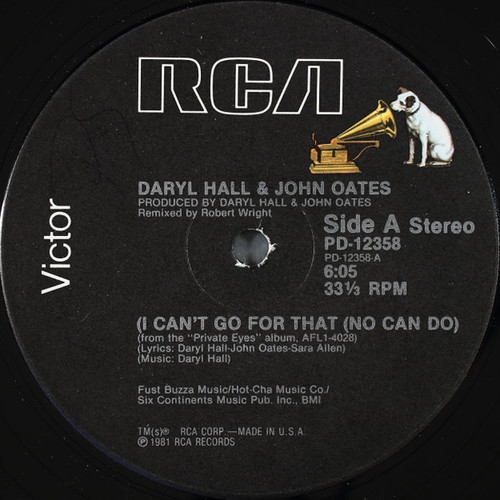 Daryl Hall & John Oates - I Can't Go For That (No Can Do) - RCA Victor - PD-12358 - 12" 1443427048