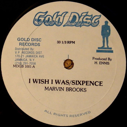 Marvin Brooks - I Wish I Was/Sixpence (12")