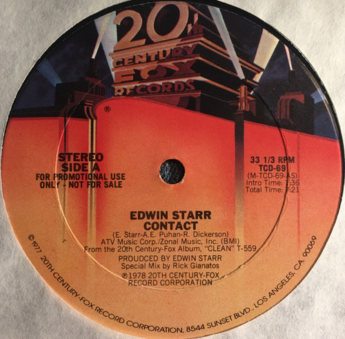 Edwin Starr - Contact (12", Promo)